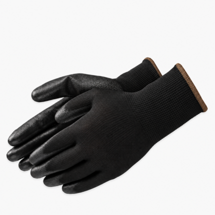 Black Palm Coated Safety Work Gloves – Anti-Slip Grip Industrial Protective Gloves