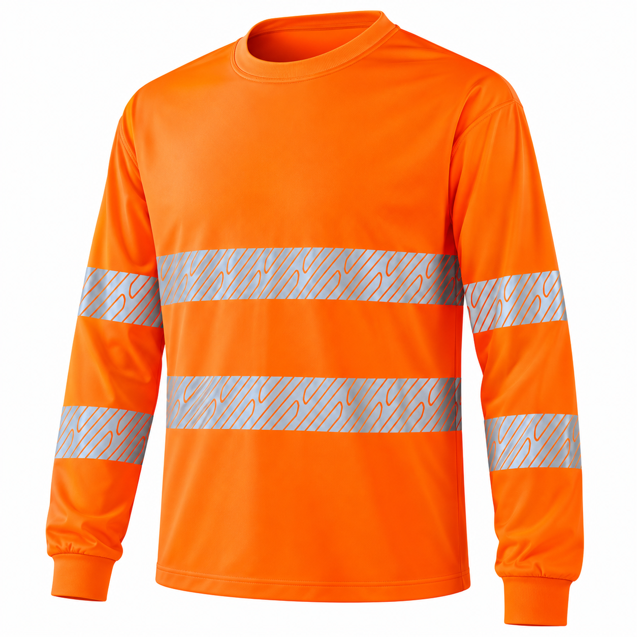 Hi-Vis Orange Reflective Safety Shirt