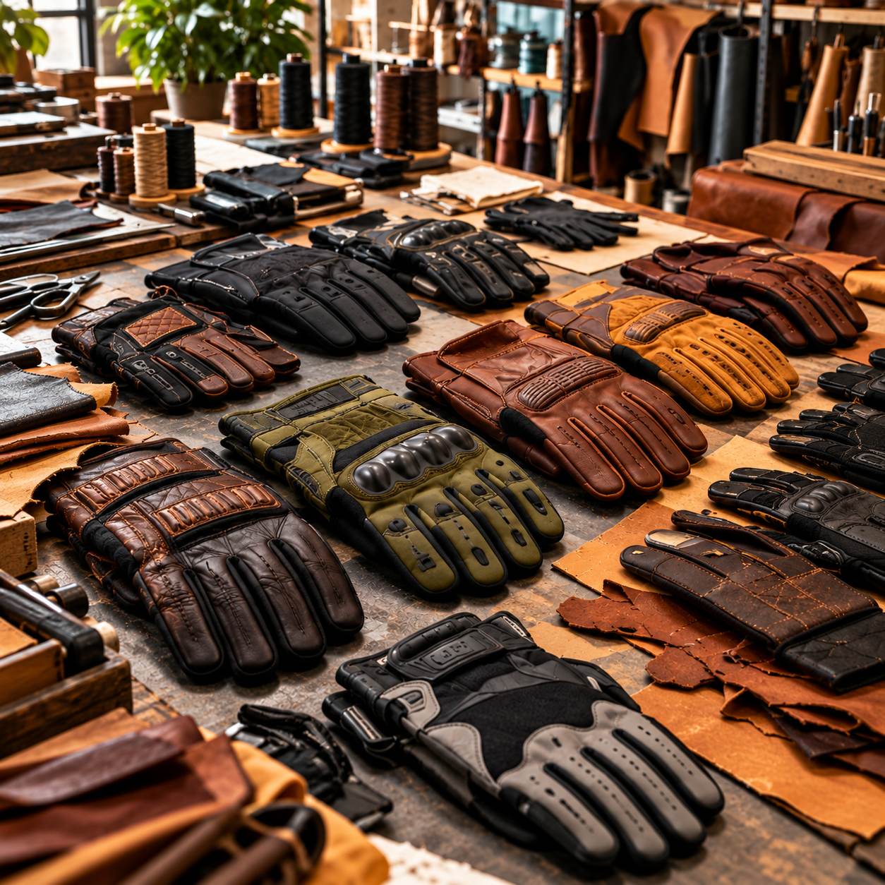 Glove craftsmanship at Sanjran Safety Sports