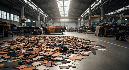 Leather ready for cutting